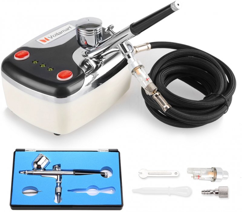 AIRQ2S5 - Voilamart Compressor Dual Action Airbrush Kit