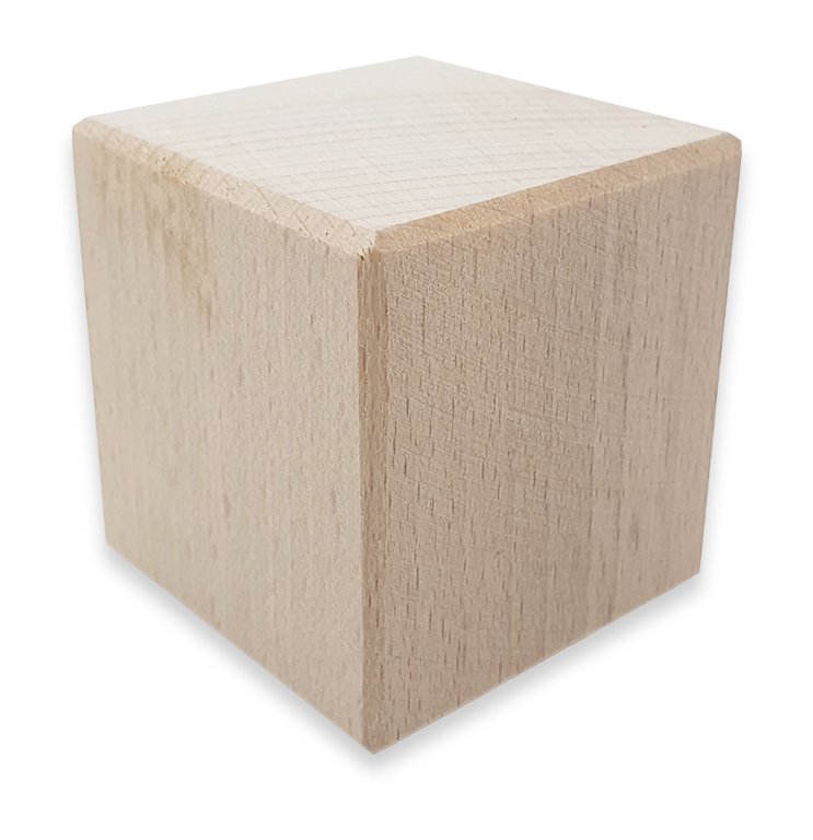 J50303 - Beech Cube Building Block