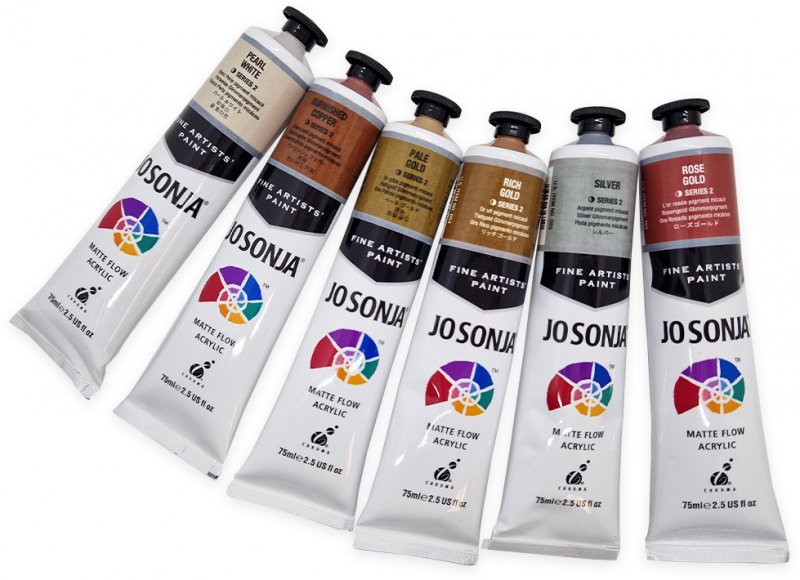 Jo Sonja Metallic Paints 75ml Turners Retreat