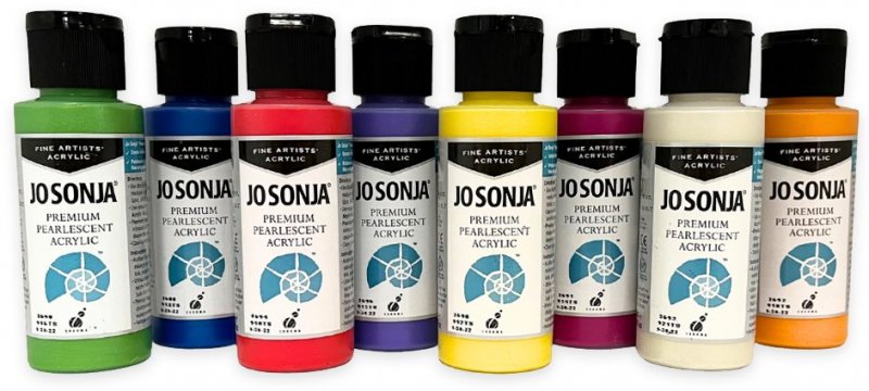 Chroma's Jo Sonja Premium Metallic and Pearlescent Acrylic Paints and Sets