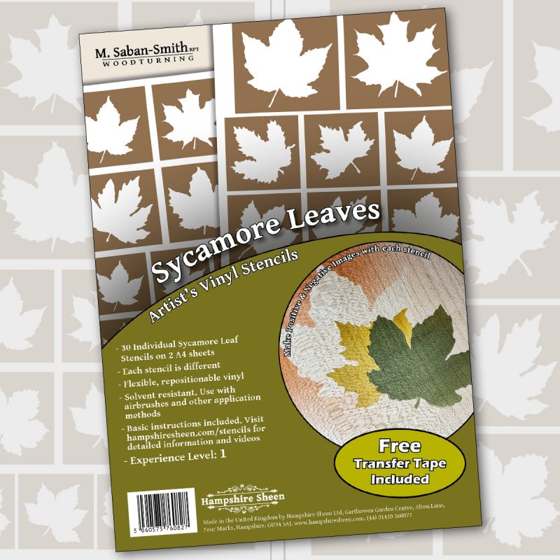 HSSYCS - Sycamore Leaves Artists Stencils