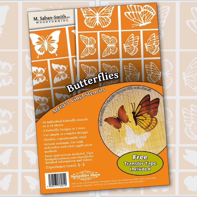 HSBS - Butterflies Artists Stencils