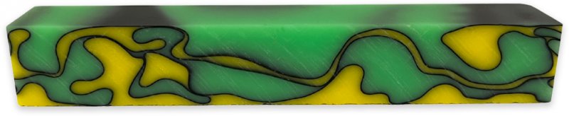 APB91 - Rhubarb and Custard Pen Blank