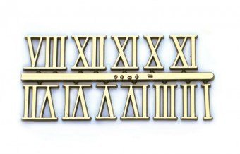 16FRG - 5/8" - 16mm - Full Roman Numerals - Gold