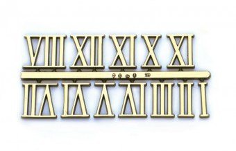 16FRG - 5/8" - 16mm - Full Roman Numerals - Gold
