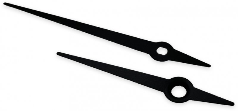 807B Black Sword Clock Hands 65mm