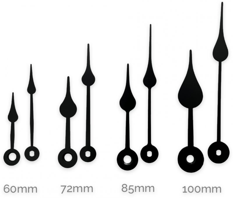 Double Spade School House Clock Hands Turners Retreat