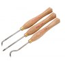 Robert Sorby Three Piece Micro Hollow/Ornamental Set