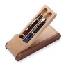 Rosewood / Maple Flip Pen Box - Double