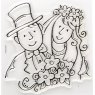 Bride and Groom Stamp