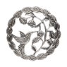 Pewter Lid - Bird with seeds