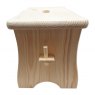 Children's Rectangular Wooden Stool Side View