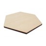 J10187 - Hexagon Shaped Wooden Blank