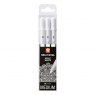 J80063 Sakura Bright White Gelly Pen Set - Medium