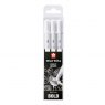 J80065 Sakura Bright White Gelly Pen Set - Bold