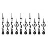 812B Black Serpentine Clock Hands 120mm (Pack of 5)