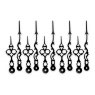 812B Black Serpentine Clock Hands 120mm (Pack of 5)