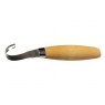 MOR162P - Double Edge Hook Knife with Leather Sheath