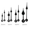 Black Double Spade Clock Hands Sizes