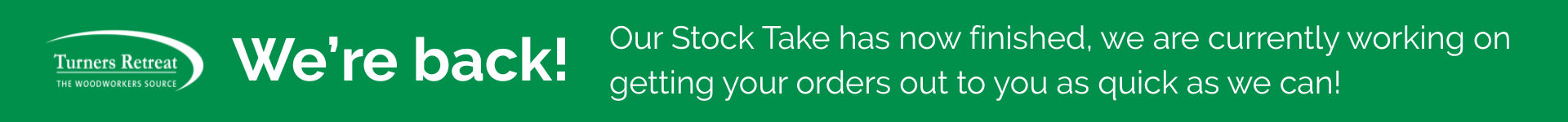 Stock take ended-Large