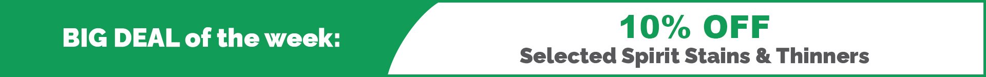 BDOTW: 10% Off Spirit Stains-Large