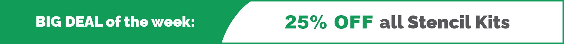 BDOTW: 25% Off Stencil Kits-Large