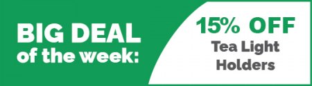 BDOTW: 15% Off Tealight Holders-Small