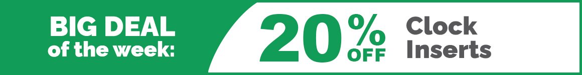 BDOTW: 20% Off Clock Inserts-Medium
