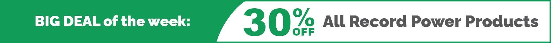 BDOTW: 30% Off All Record Power Products - Large